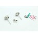 Handcrafted Studs 925 Sterling Silver Natural Maroon Red Garnet Gem Stone 